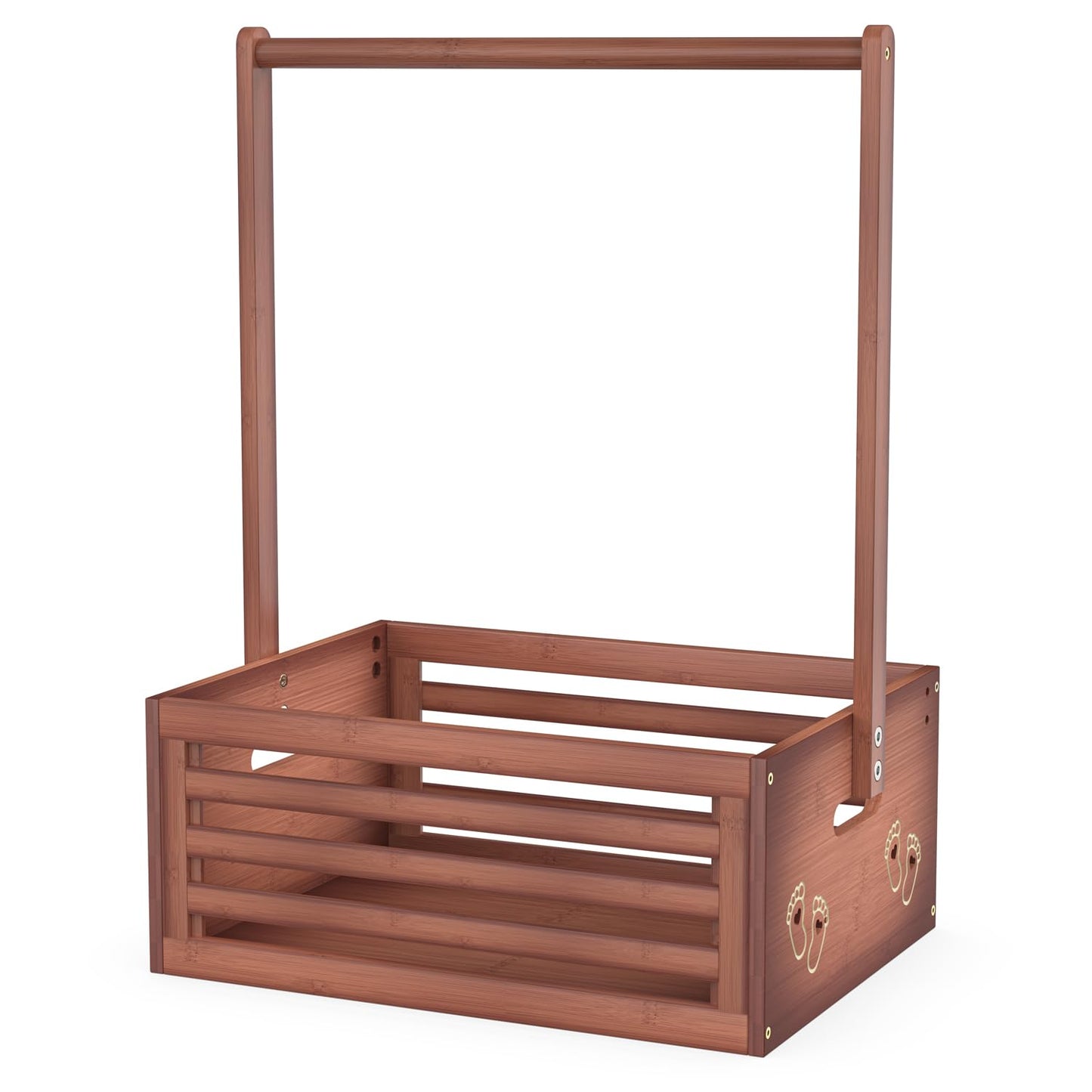 Multi-functional Bamboo Gift Basket - Big - Brown