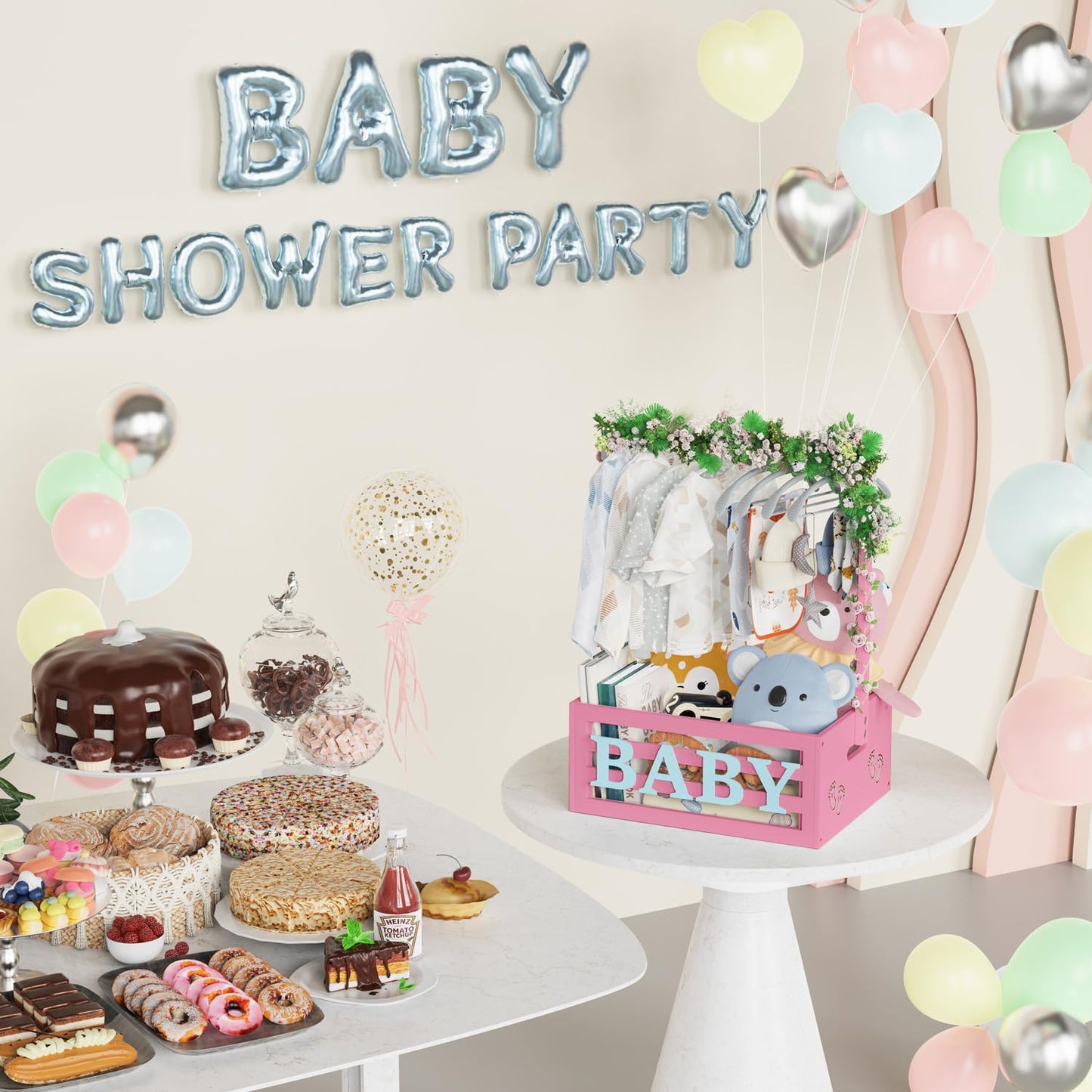 Multi-functional Bamboo Gift Basket - Small - Pink